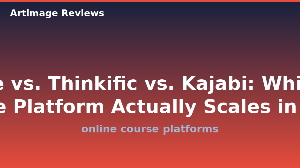 Teachable vs. Thinkific vs. Kajabi: Which Online Course Platform Actually Scales in 2026?
